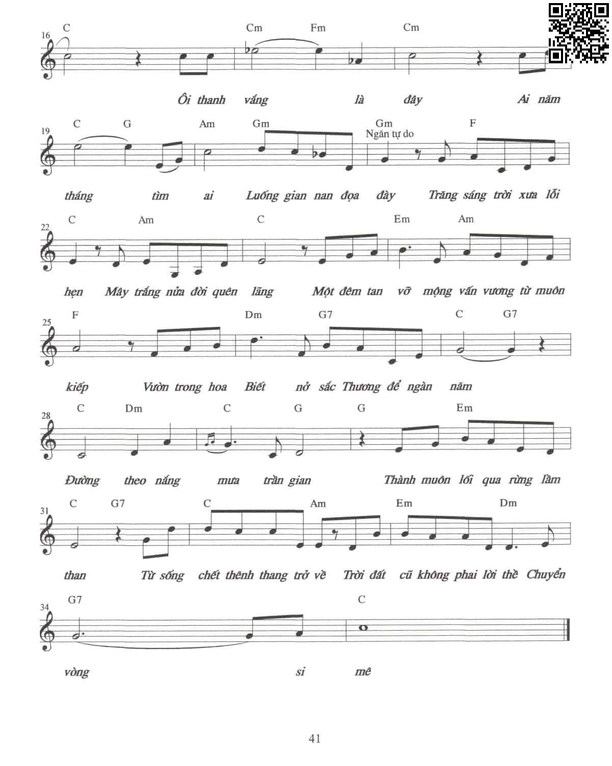 Page 2 of Sheet music PDF Người năm xưa - Nguyễn Trương Hà Phương