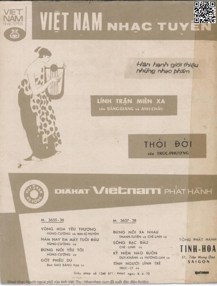 Page 4 of Sheet music PDF Người ngoài phố - Anh Việt Thu