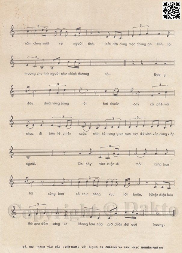 Page 2 of Sheet music PDF Người nhập cuộc - Trúc Phương