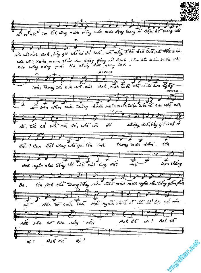 Page 3 of Sheet music PDF Người tình không chân dung - Hoàng Trọng