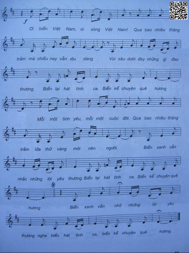 Chân trời rất xanh gọi nắng xôn xao Con thuyền rất vui và gió hát ngọt ngào, Trang 2