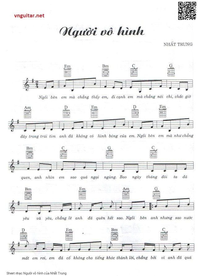Sheet PDF of Người vô hình