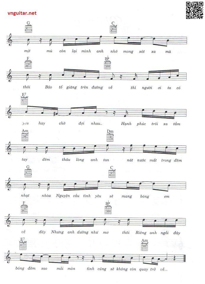 Page 2 of Sheet music PDF Người vô hình - Nhất Trung