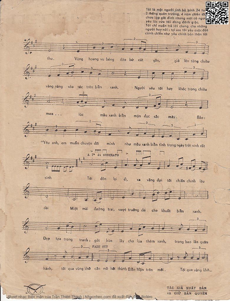 Page 3 of Sheet music PDF Biển mặn - Trần Thiện Thanh