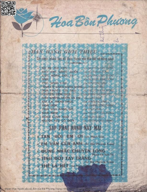 Page 4 of Sheet music PDF Người yêu cô đơn - Đài Phương Trang