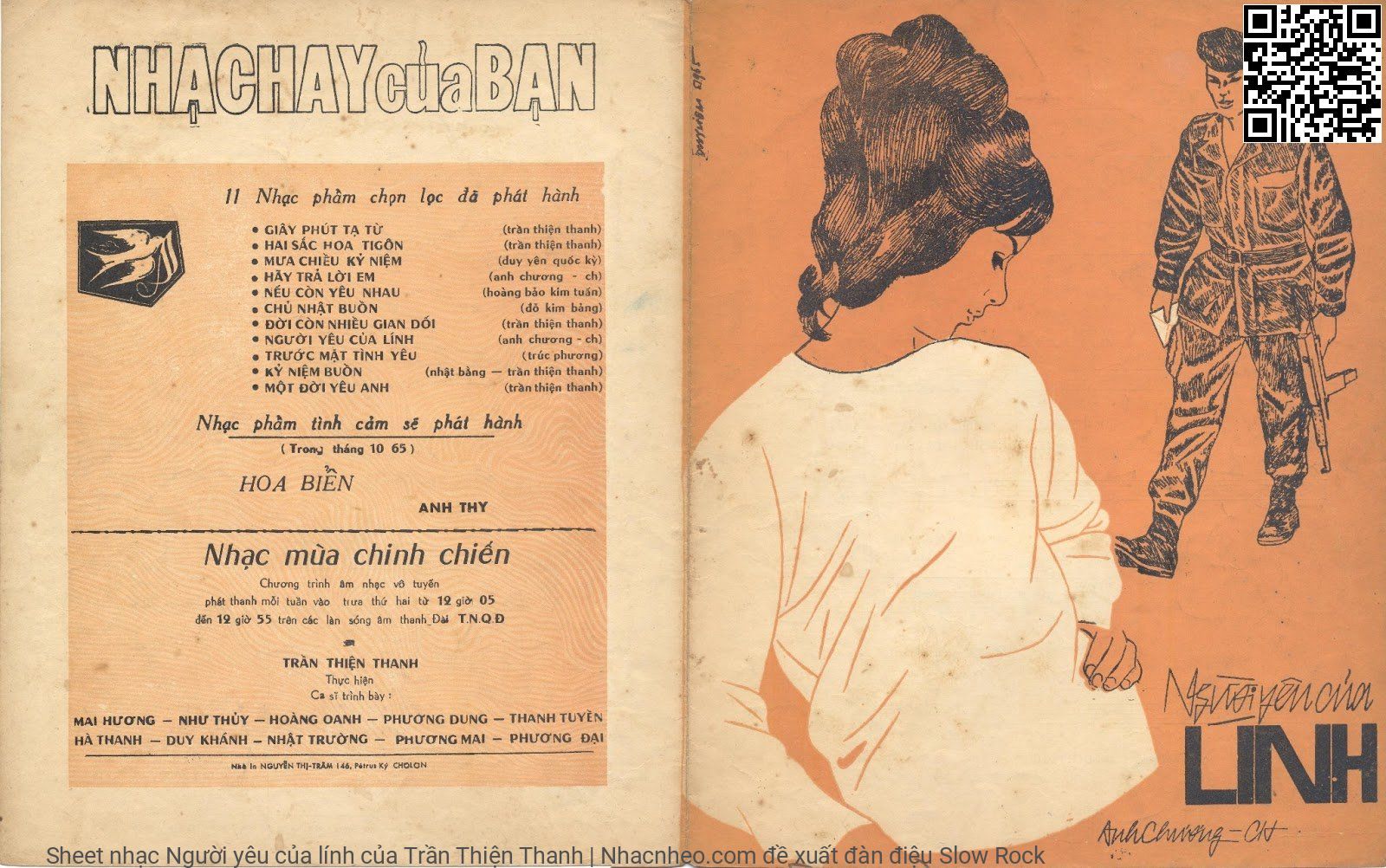 Sheet PDF of Người yêu của lính