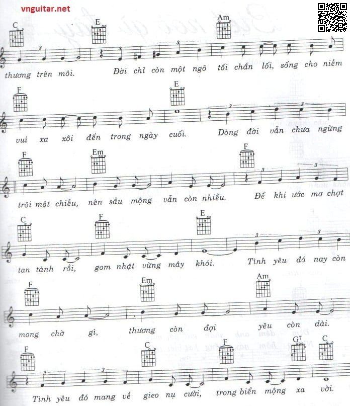 Page 2 of Sheet music PDF Biển mộng - Quốc Dũng