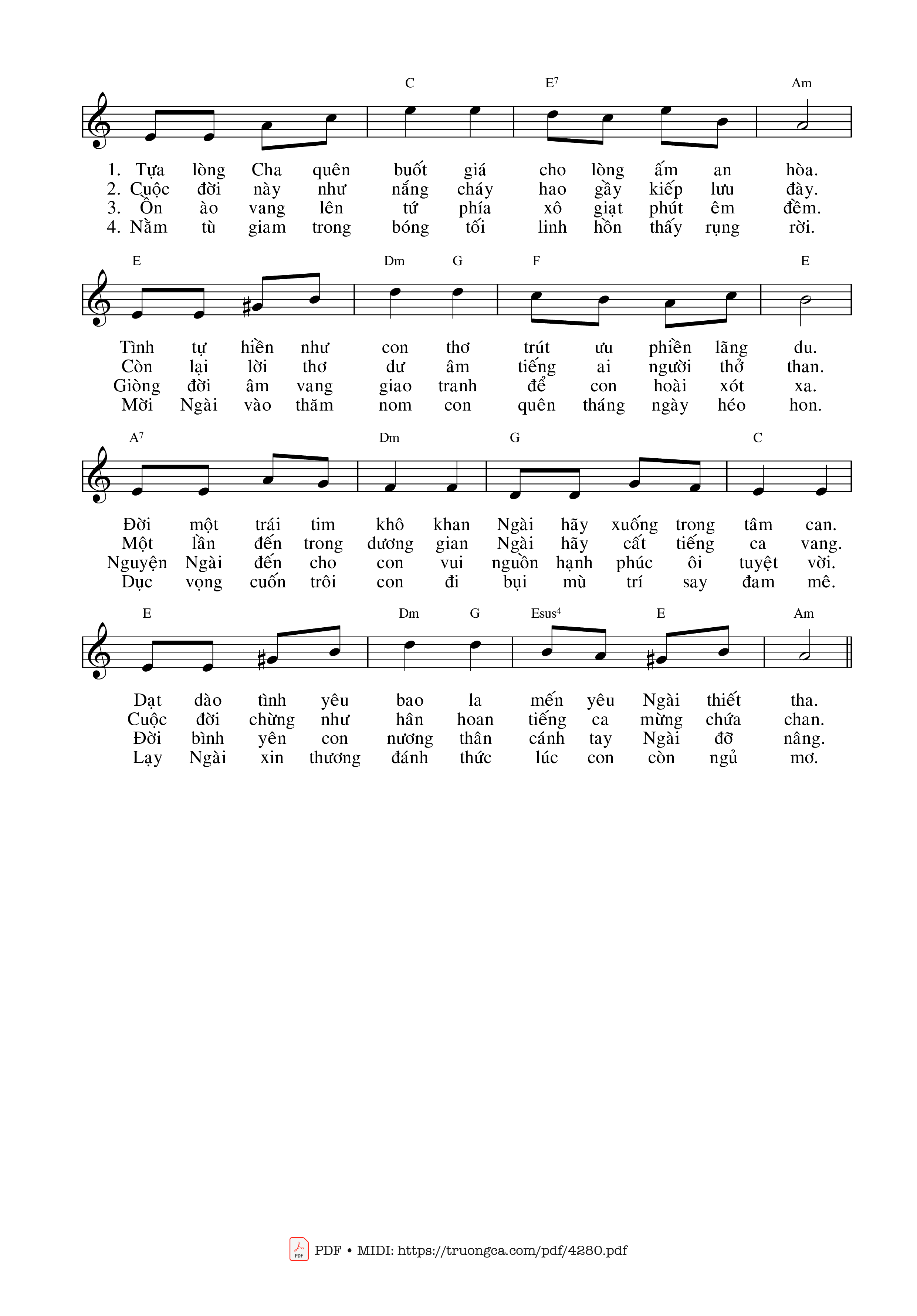 Giang tay cầu cùng Chúa giữa đêm trường giữa ngàn sao, Trang 2