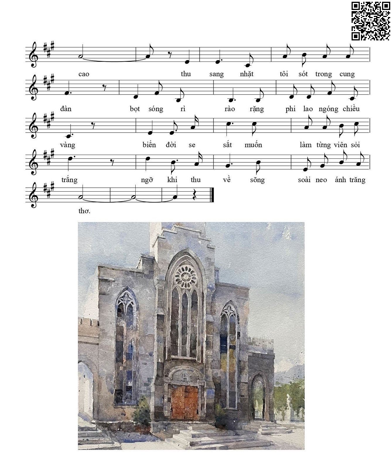 Page 2 of Sheet music PDF Nha Trang mùa thu chín - Nguyễn Quốc Học