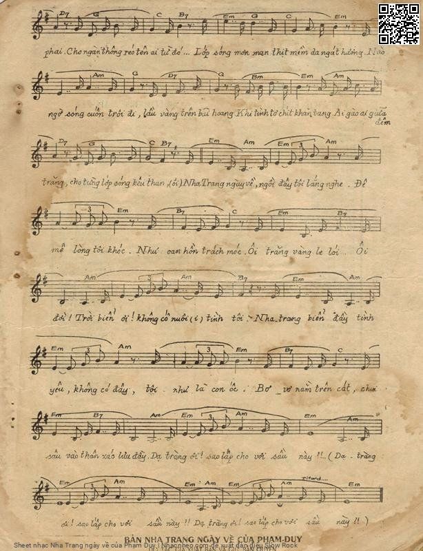 Page 3 of Sheet music PDF Nha Trang ngày về - Phạm Duy