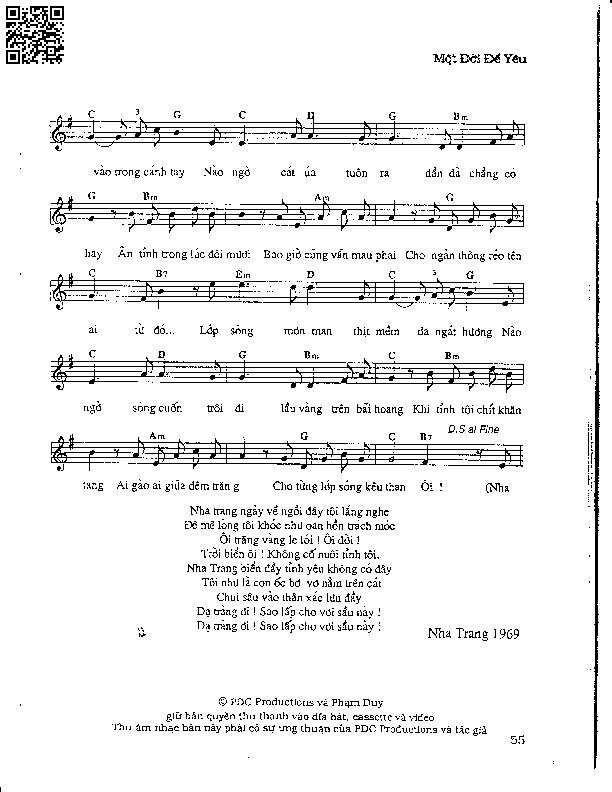 Page 6 of Sheet music PDF Nha Trang ngày về - Phạm Duy