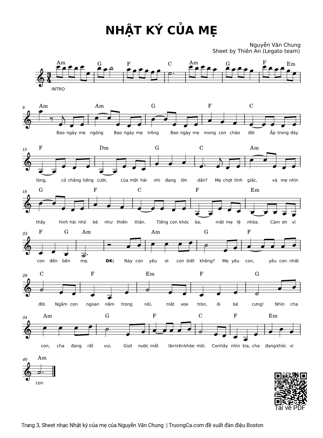 Bao ngày mẹ ngóng bao ngày mẹ trông, Trang 3