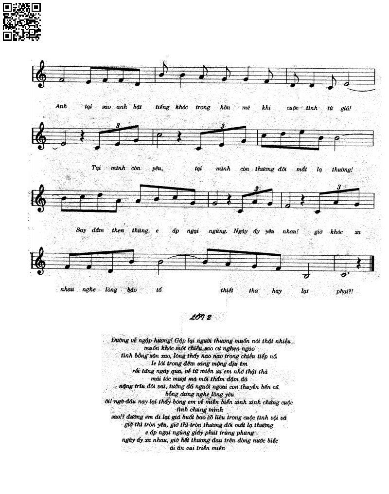 Page 2 of Sheet music PDF Nhạt nhòa - Tuấn Khanh