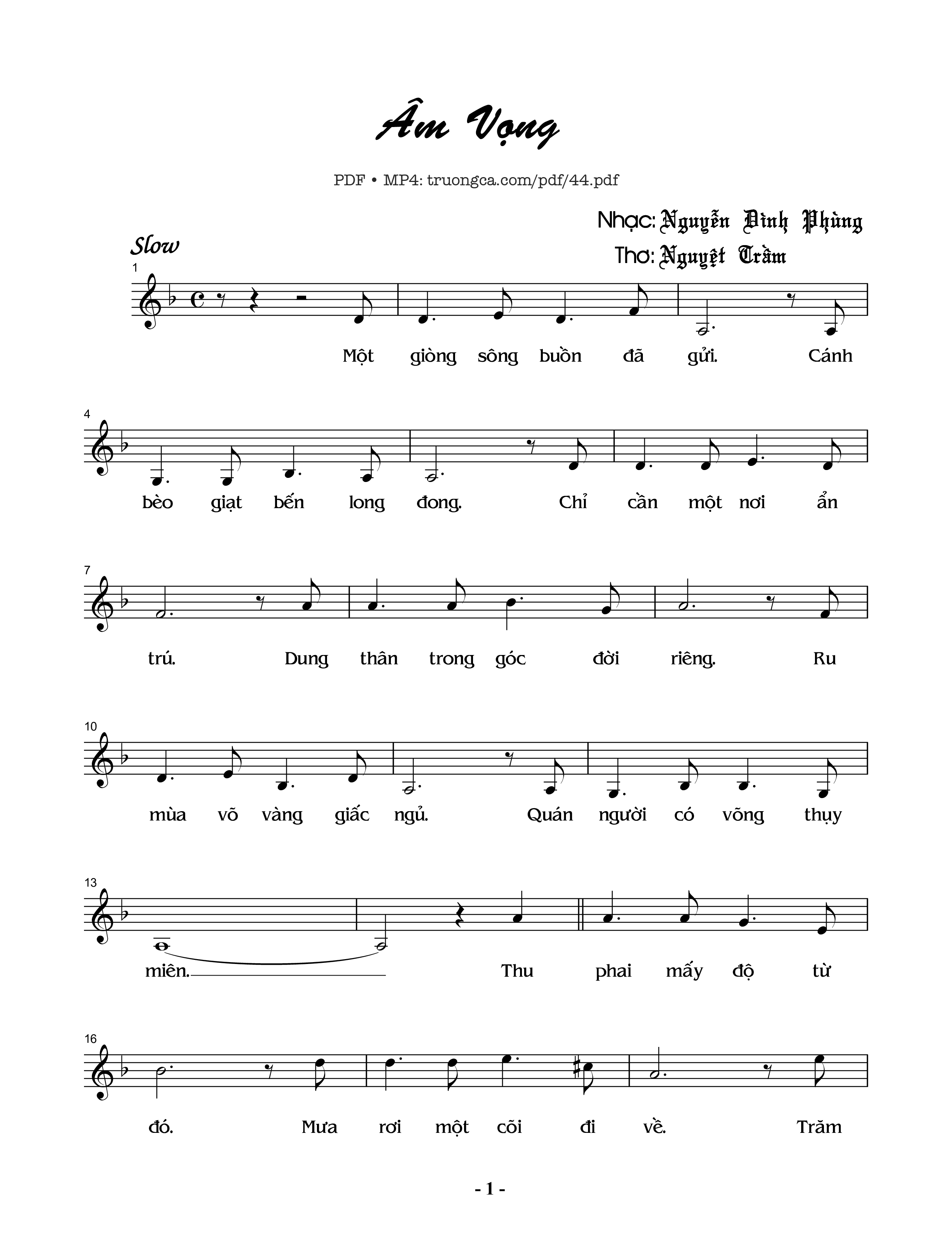 Âm vọng - Nguyễn Đình Phùng