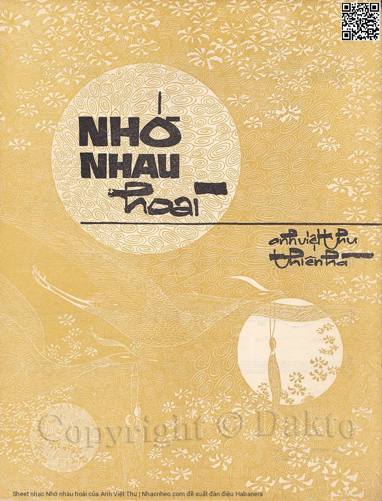 Sheet PDF of Nhớ nhau hoài