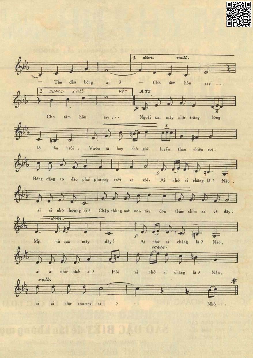 Page 3 of Sheet music PDF Nhớ nhung - Thẩm Oánh