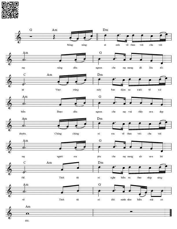 Nhẹ bước chân nghe sóng ru đôi má em ửng hồng trong nắng, Trang 2