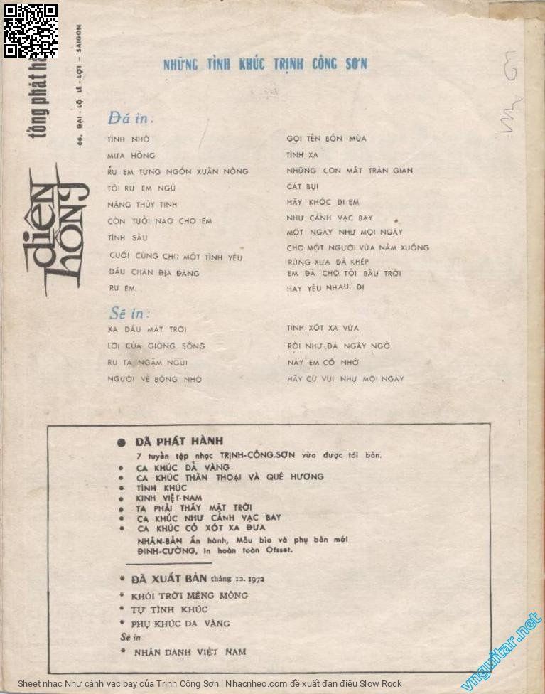 Page 4 of Sheet music PDF Như cánh vạc bay - Trịnh Công Sơn