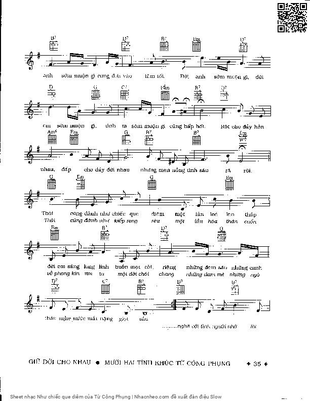 Page 2 of Sheet music PDF Như chiếc que diêm - Từ Công Phụng