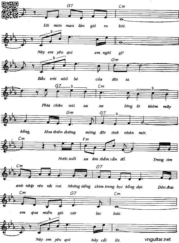 Page 2 of Sheet music PDF Như mây trên cao - Nguyễn Đức Quang