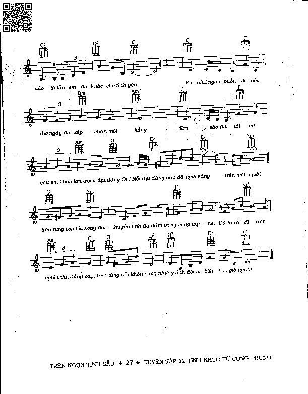 Page 2 of Sheet music PDF Như ngọn buồn rơi - Từ Công Phụng