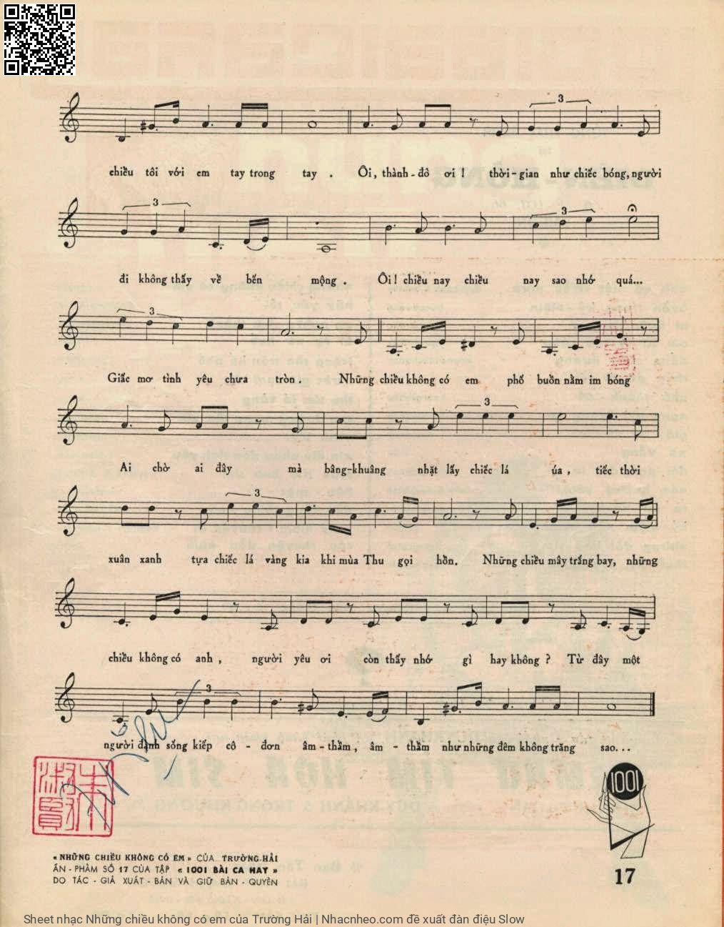 Page 3 of Sheet music PDF Những chiều không có em - Trường Hải