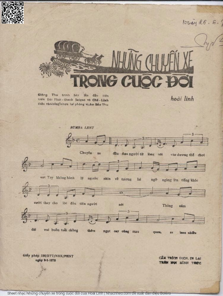 Page 2 of Sheet music PDF Những chuyến xe trong cuộc đời - Hoài Linh
