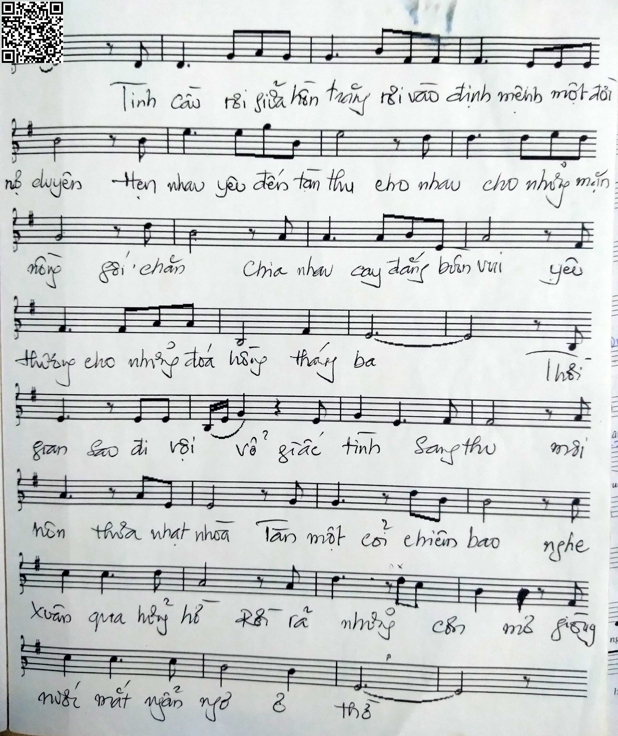 Page 2 of Sheet music PDF Những đóa hồng tháng ba - Lê Quang Ngọc