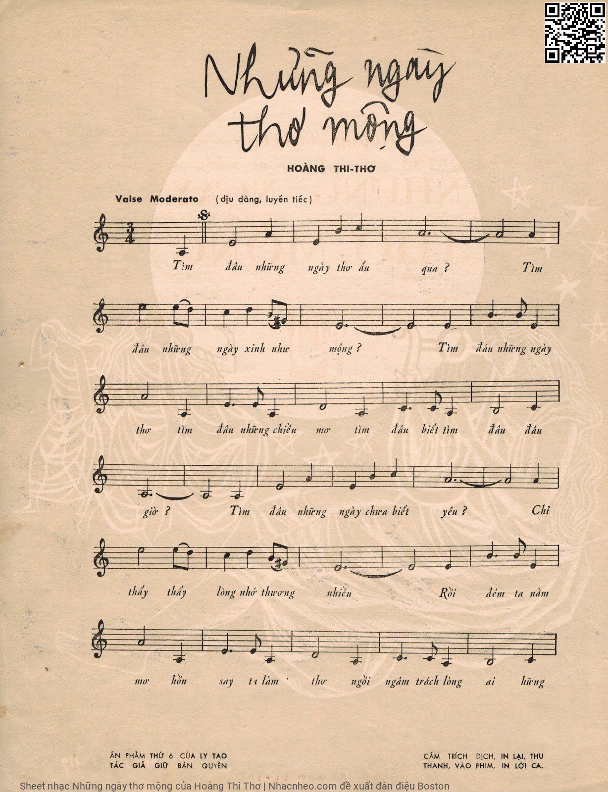 Page 4 of Sheet music PDF Những ngày thơ mộng - Hoàng Thi Thơ