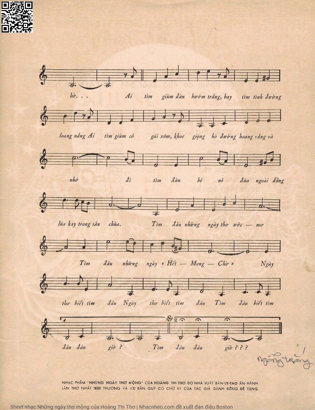 Page 5 of Sheet music PDF Những ngày thơ mộng - Hoàng Thi Thơ