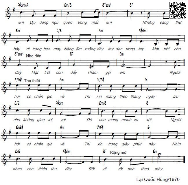 Page 2 of Sheet music PDF Những sáng thứ bảy - Lại Quốc Hùng