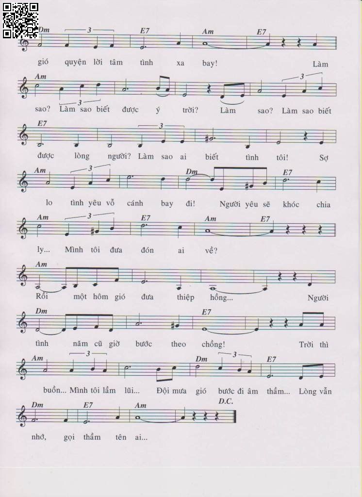 Page 2 of Sheet music PDF Những tâm hồn cô đơn - Anh Bằng