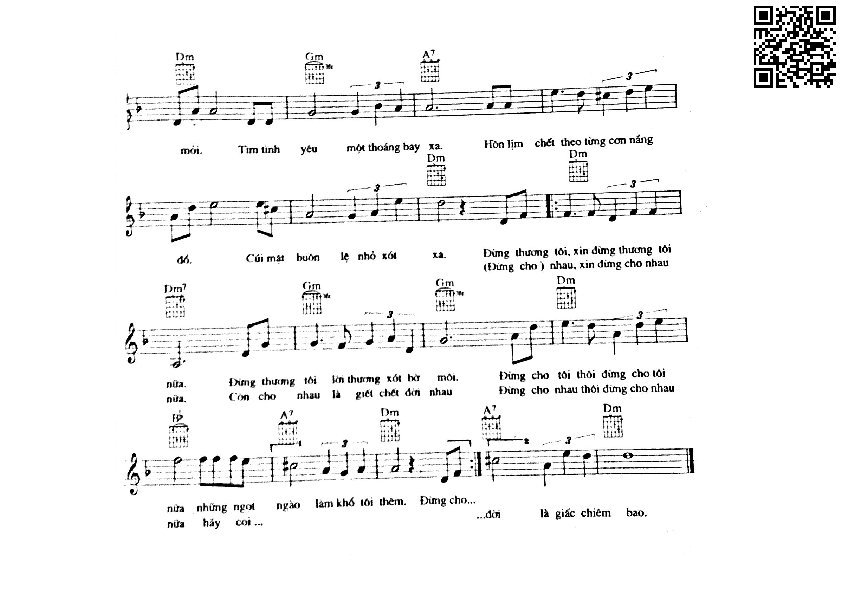 Page 2 of Sheet music PDF Những vòng tay xuôi - Nhật Ngân
