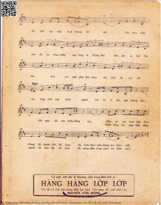 Page 3 of Sheet music PDF Niềm đau dĩ vãng - Nguyễn Văn Đông