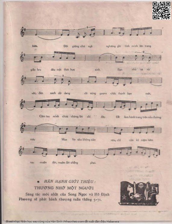 Page 3 of Sheet music PDF Niên học sau cùng - Hàn Sinh