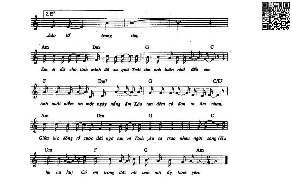 Page 2 of Sheet music PDF Nơi ấy bình yên - Bảo Chấn