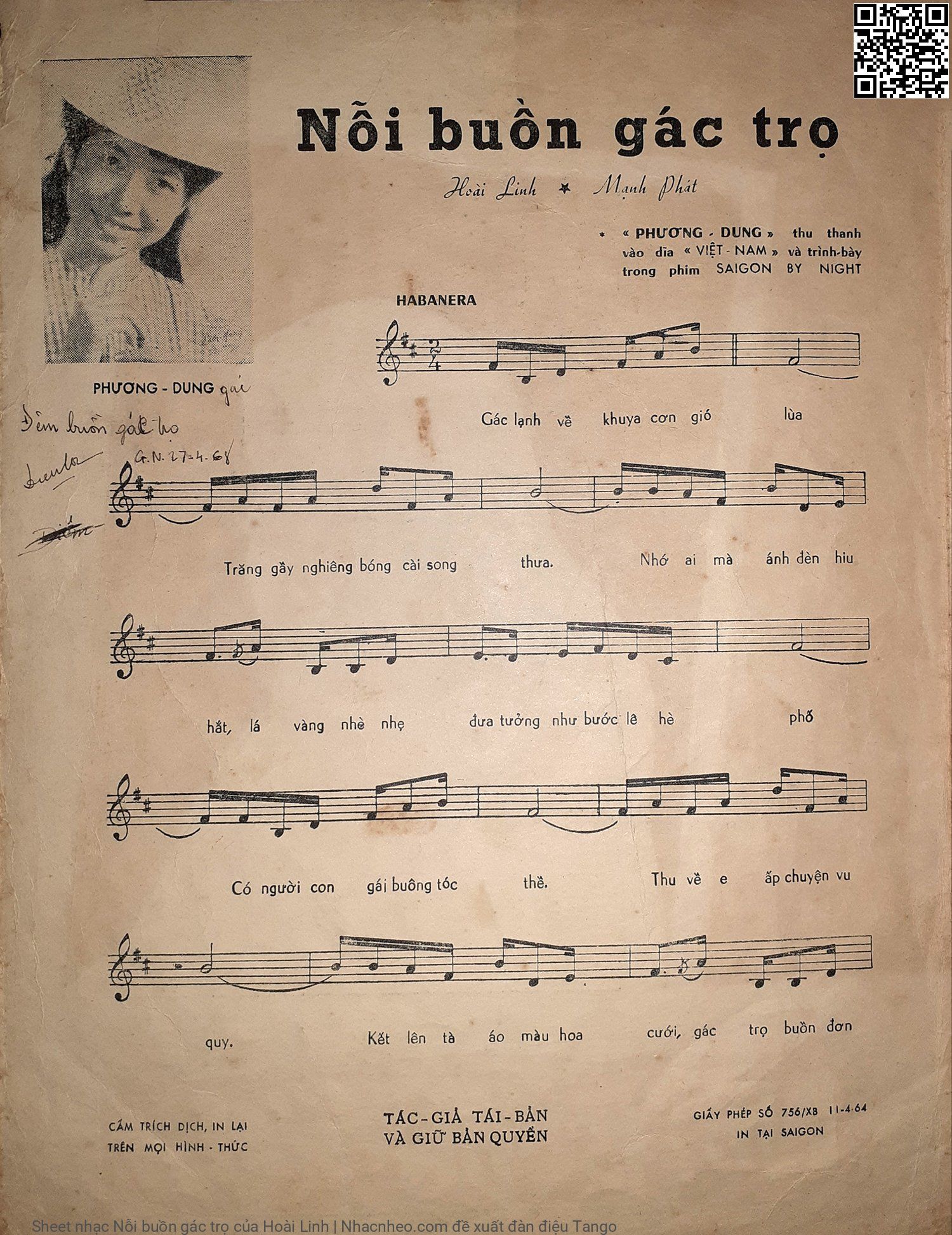 Page 2 of Sheet music PDF Nỗi buồn gác trọ - Hoài Linh