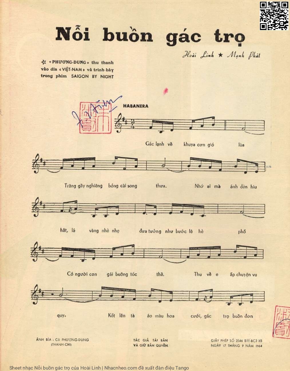Page 6 of Sheet music PDF Nỗi buồn gác trọ - Hoài Linh
