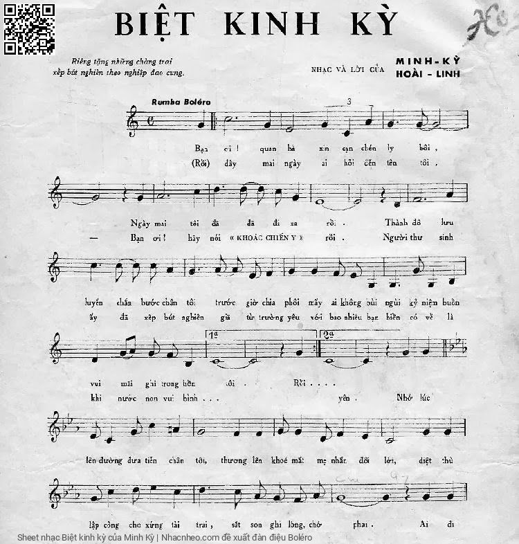 Page 2 of Sheet music PDF Biệt kinh kỳ - Minh Kỳ