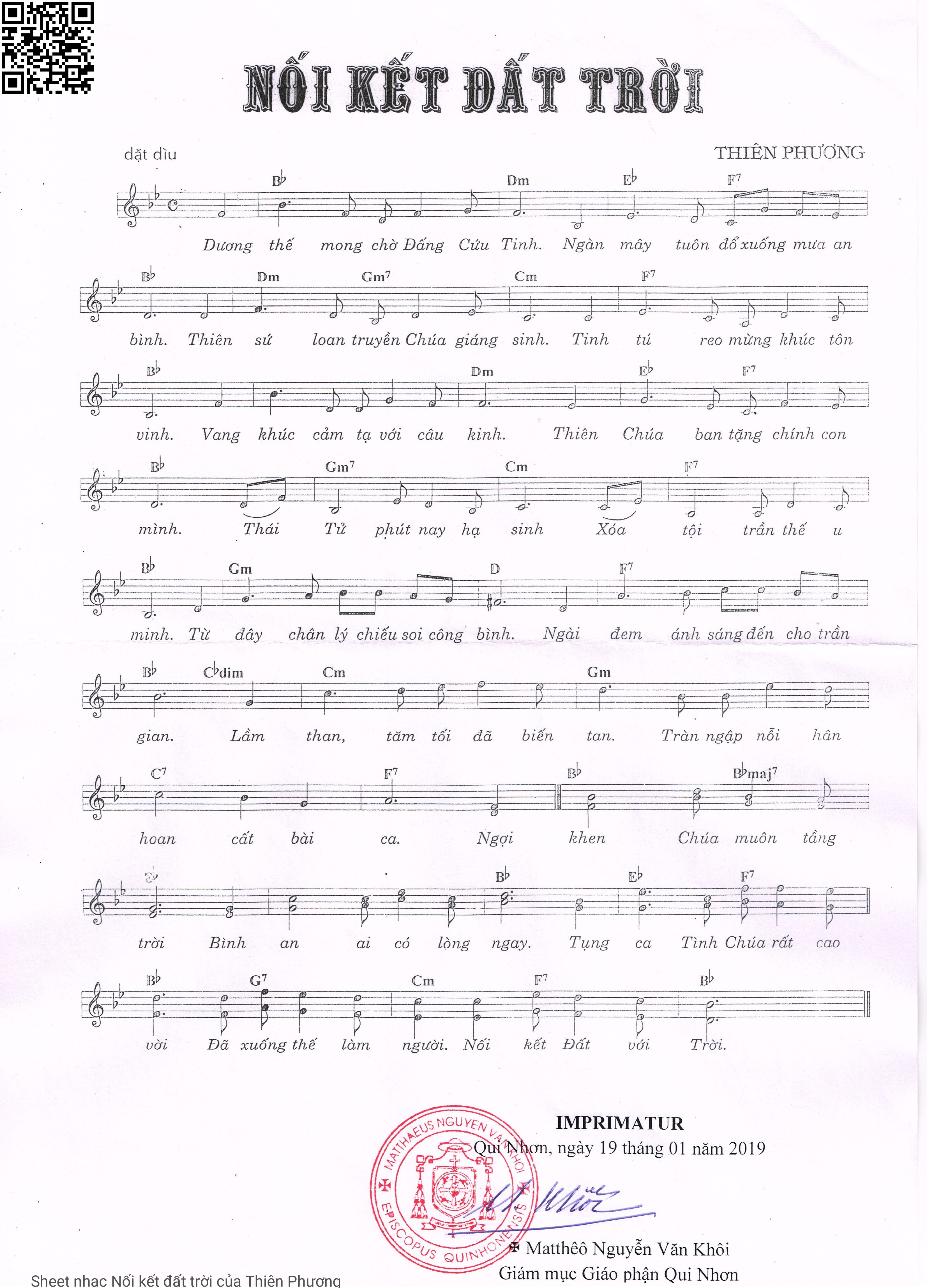 Sheet PDF of Nối kết đất trời