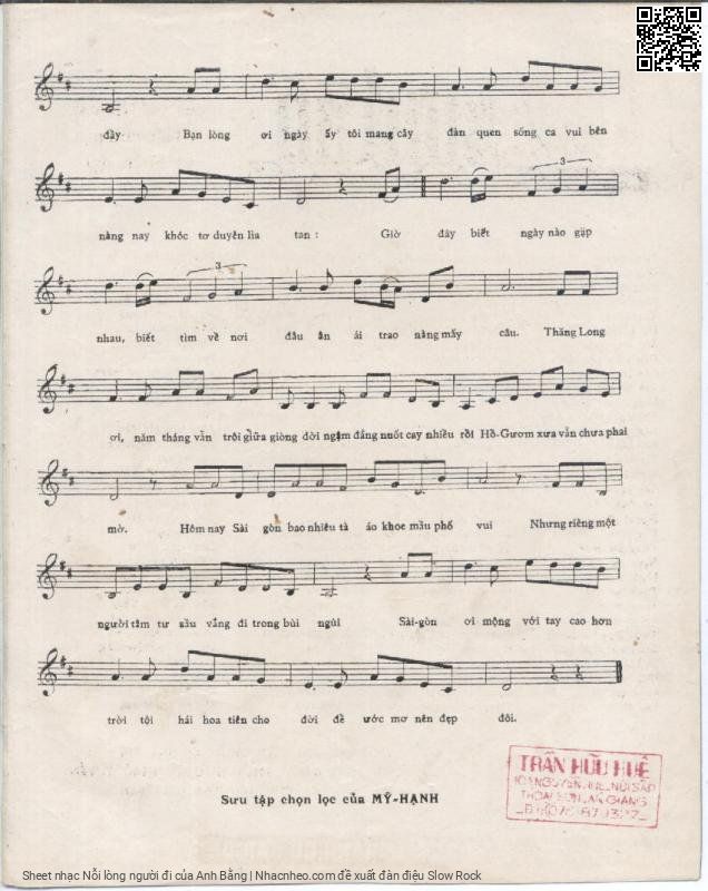Page 3 of Sheet music PDF Nỗi lòng người đi - Anh Bằng