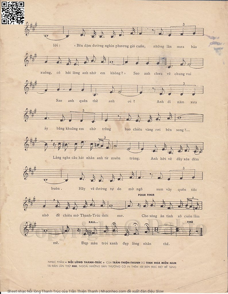 Page 3 of Sheet music PDF Nỗi lòng Thanh Trúc - Trần Thiện Thanh