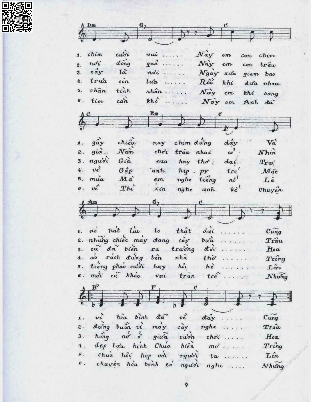 Page 2 of Sheet music PDF Bình ca 1 - Phạm Duy