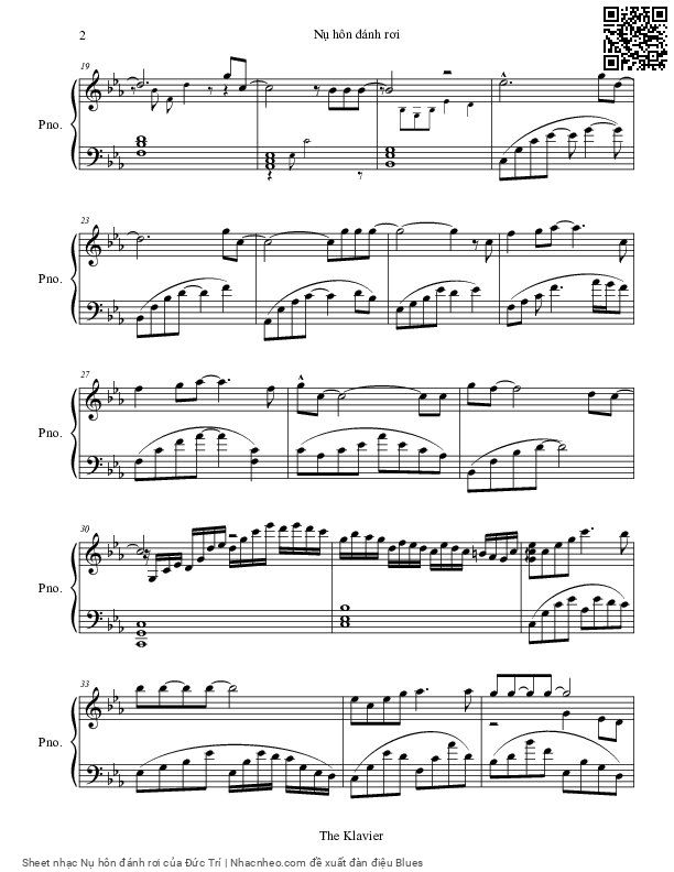 Page 2 of Sheet music PDF Nụ hôn đánh rơi - Đức Trí