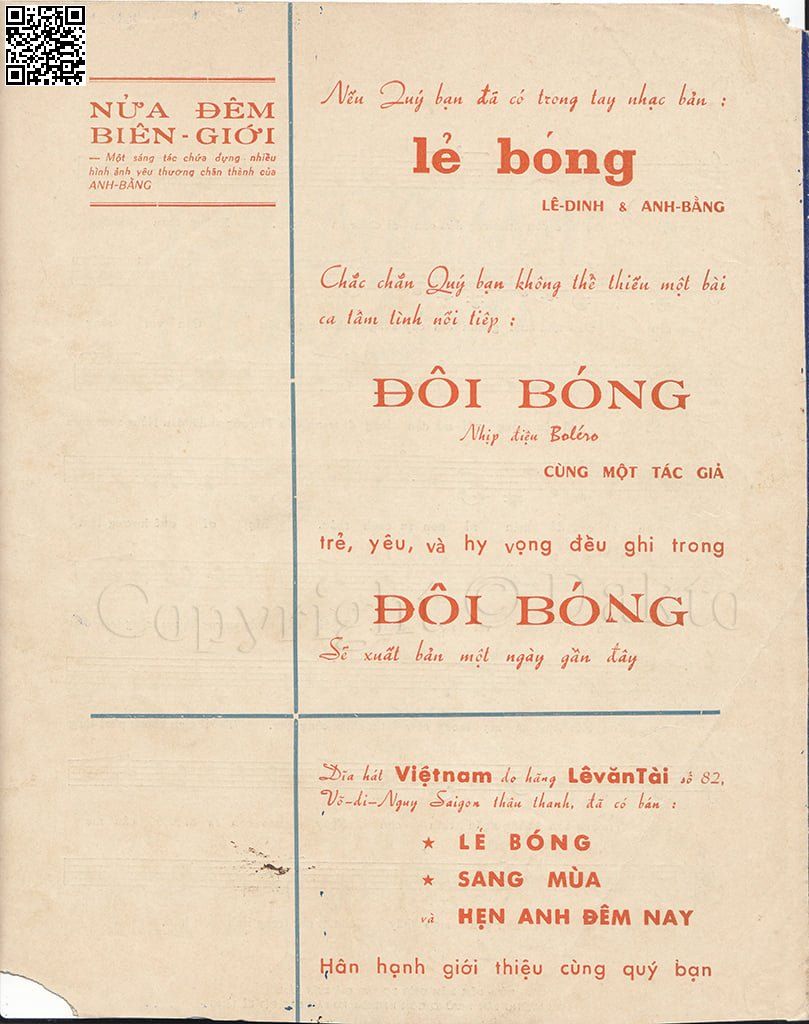 Page 4 of Sheet music PDF Nửa đêm biên giới - Anh Bằng