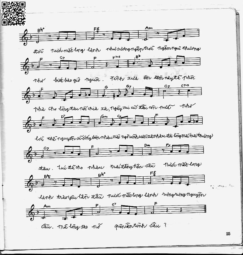 Page 2 of Sheet music PDF Nước mắt long lanh - Vũ Đức Nghiêm