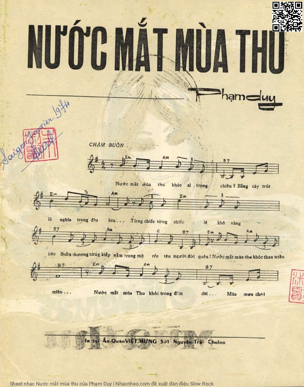 Page 2 of Sheet music PDF Nước mắt mùa thu - Phạm Duy