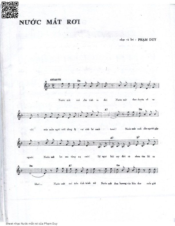 Nước mắt rơi cho tình ra đời Nước mắt theo duyên về xa vời, Trang 1