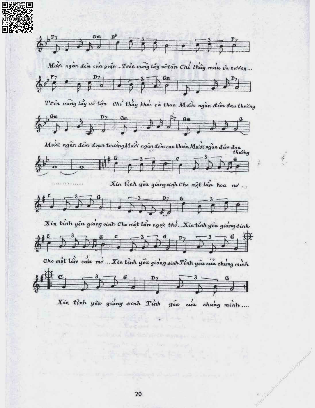 Page 2 of Sheet music PDF Bình ca 4 (Xin tình yêu giáng sinh) - Phạm Duy