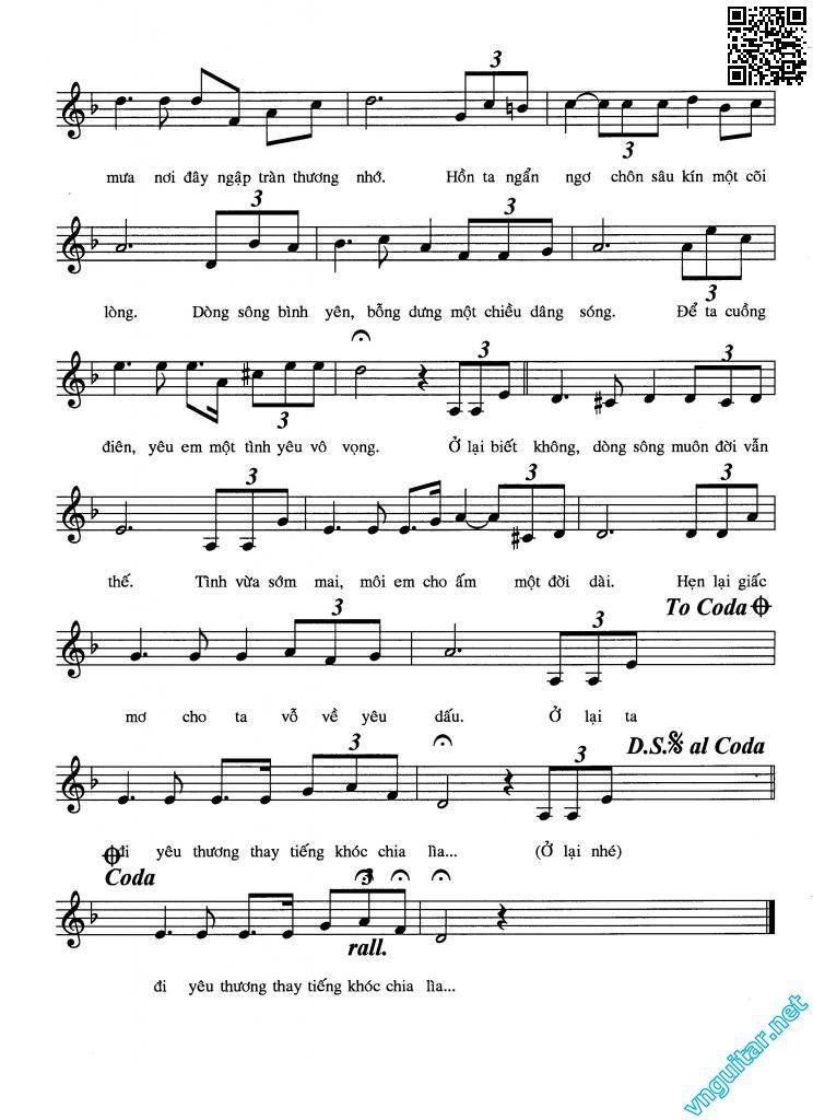 Page 2 of Sheet music PDF Ở lại ta đi - Diệu Hương